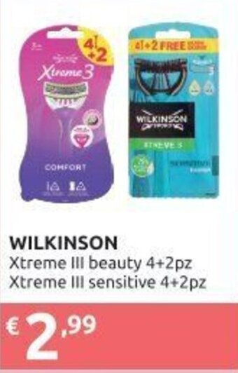Wilkinson Xtreme III beauty 4+2pz/Xtreme III sensitive 4+2pz