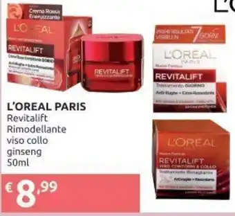 L'Oreal Paris Revitalift Rimodellante viso collo ginseng 50ml