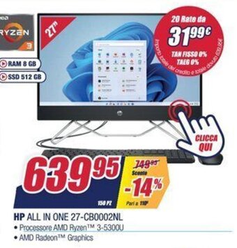Trony HP All in One 27-CB0002NL offerta