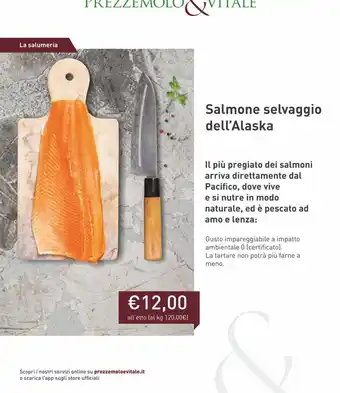 Prezzemolo e Vitale Salmone sek=lvaggio dell'Alaska offerta