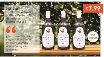 Prezzemolo e Vitale Giu'Giu Olio Extra vergine di Oliva Cerasuota Nocellara Biancolillo lt 1 offerta