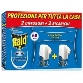 Raid liquido elettrico antizanzare in set da 2