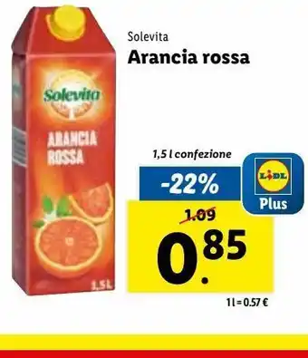Lidl Arancia rossa 1.5 l solevita offerta