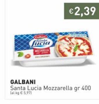 Prezzemolo e Vitale Galbani santa Lucia Mozzarella gr 400 offerta