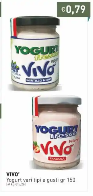 Prezzemolo e Vitale Vivo Yogurt vari tipi e gusti gr 150 offerta