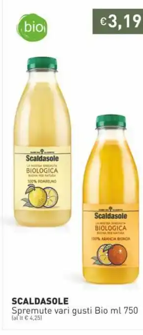 Prezzemolo e Vitale Scaldasole Spremute vari gusti Bio ml 750 offerta