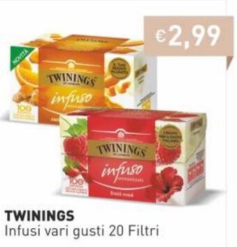 Prezzemolo e Vitale Twinings Infusi vari gusti 20 Filtri offerta
