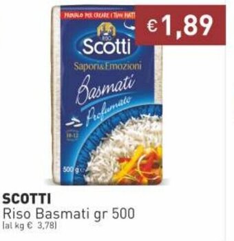 Prezzemolo e Vitale Scotti Riso Basmati gr 500 offerta