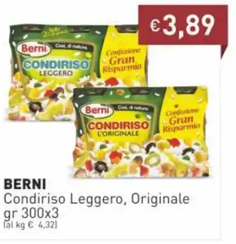 Berni Condiriso Leggero, Originale gr 300x3