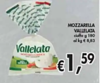 èccoMI Vallelata Mozzarella ciuffo g 180 offerta