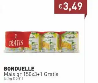 Bonduelle MAis gr 150x3+1 Gratis