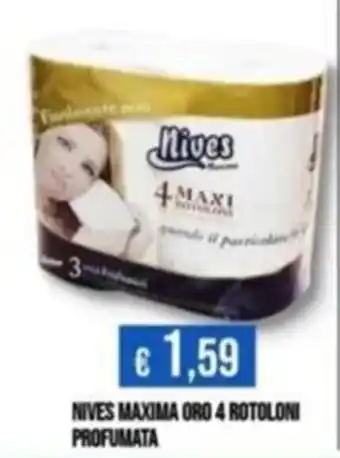 Nives Maxima Oro 4 Rotoloni Profumata