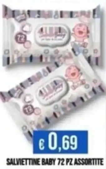Azzurro Convenienza Salviettine Baby 72 pz Assortite offerta