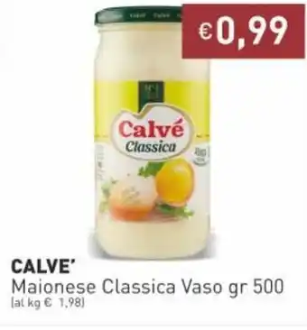 Prezzemolo e Vitale Calvè Maionese Classica Vaso gr 500 offerta