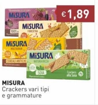 Prezzemolo e Vitale Misura Crackers vari tipi e grammature offerta