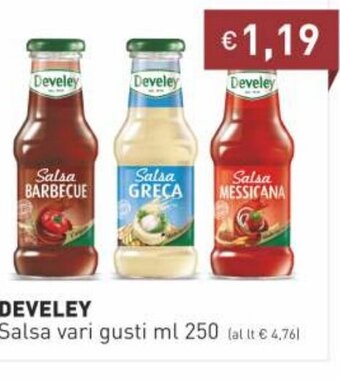 Prezzemolo e Vitale Develey Salsa vari gusti ml 250 offerta