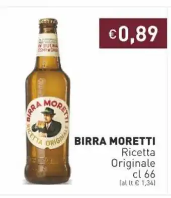 Prezzemolo e Vitale Birra Moretti Ricetta Originale cl 66 offerta