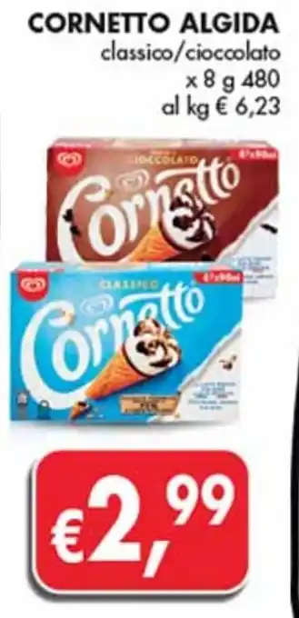 Algida Cornetto classico/cioccolato x 8 g 480