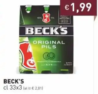 Prezzemolo e Vitale Beck's cl 33x3 offerta
