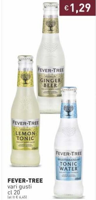 Prezzemolo e Vitale Fever-Tree vari gusti cl 20 offerta