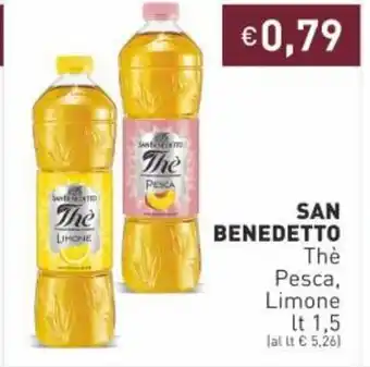 Prezzemolo e Vitale San Benedetto Thè Pesca, Limone lt 1,5 offerta