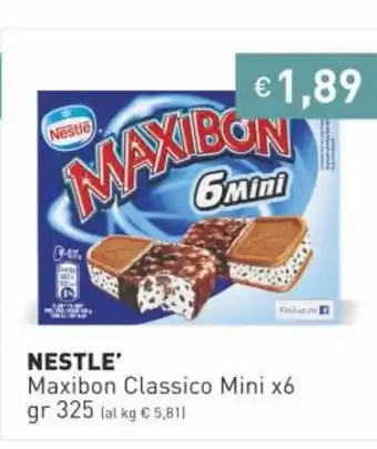 Prezzemolo e Vitale Nestle Maxibon classico Mini x 6 gr 325 offerta