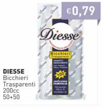 Prezzemolo e Vitale Diesse Bicchieri Transparenti 200cc offerta