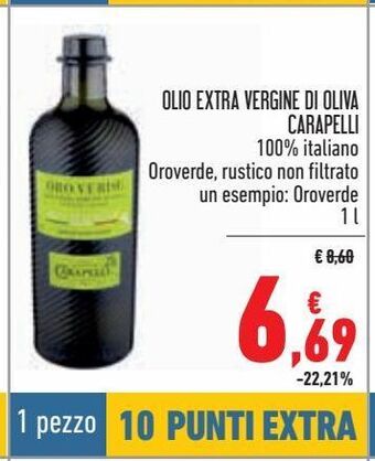 Conad Superstore Olio extra vergine di oliva carapelli offerta