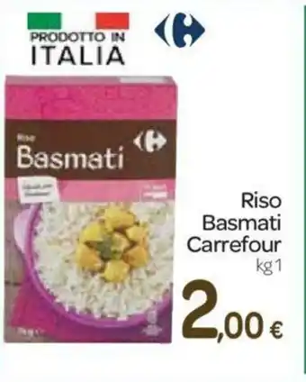 Carrefour Carrefour Riso Basmati 1kg offerta