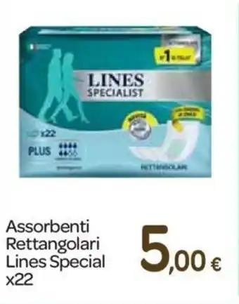 Carrefour Lines Special Assorbenti Rettangolari x22 offerta