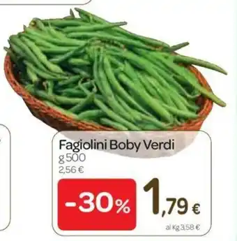 Carrefour Fagiolini Boby Verdi 500g offerta