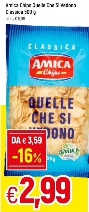 Amica Chips Quelle Che Si Vedono Classica 500 g