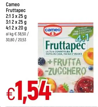 Famila Cameo Fruttapec 2:1 3 x 25 g 3:1 2 x 25 g 4:1 2 x 20 g offerta