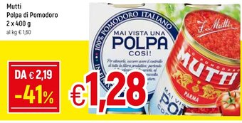 Mutti Polpa di Pomodoro 2 x 400 g