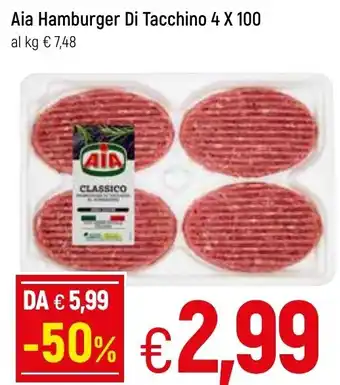 Famila Aia Hamburger Di Tacchino 4 x 100 offerta