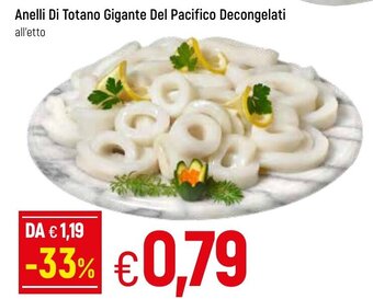 Famila Anelli Di Totano Gigante Del Pacifico Decongelati offerta