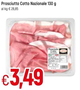 Famila Prosciutto Cotto Nazionale 130 g offerta