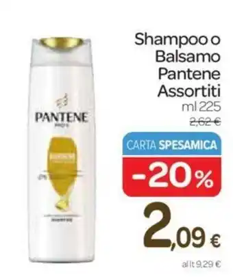 Carrefour Pantene Shampoo o Balsamo Assortiti 225ml offerta