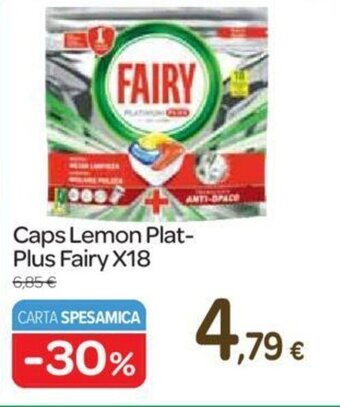 Carrefour Fairy Caps Lemon Plat-Plus x18 offerta