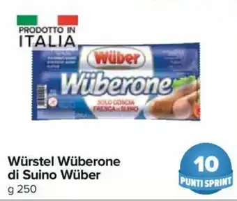 Carrefour Wüber Würstel Wüberone di Suino 250g offerta