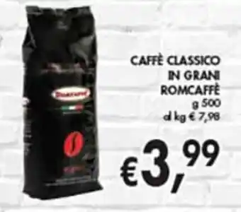 èccoMI Caffè Classico in Grani Romcaffè g 500 offerta