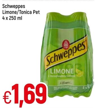 Famila Schweppes Limone/Tonica Pet 4 x 250 ml offerta
