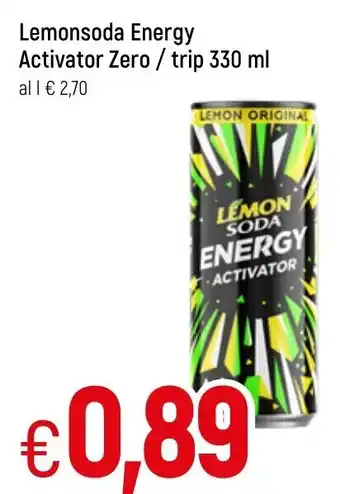 Famila Lemonsoda Energy Activator Zero / trip 330 ml offerta