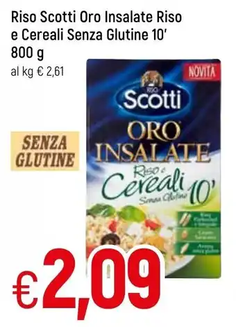 Famila Riso Scotti Oro Insalata Riso e Cereali Senza Glutine 10' 800 g offerta
