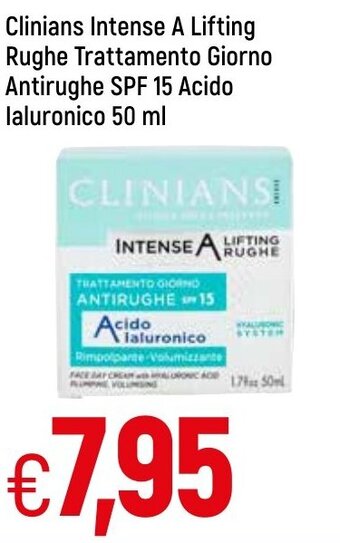 Famila Clinians Intense A Lifting Rughe Trattamento Giorno Antirughe SPF 15 Acido laluronico 50 ml offerta