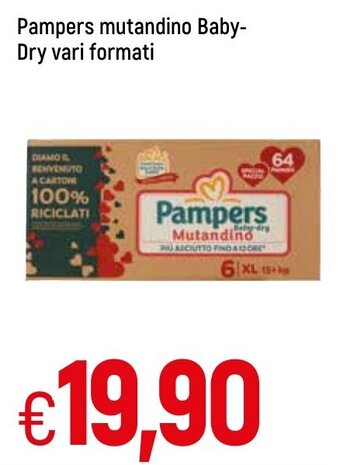 Famila Pampers Mutandino Baby-Dry vari formati offerta