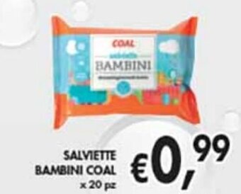 èccoMI Coal Salviette Bambini x 20 pz offerta