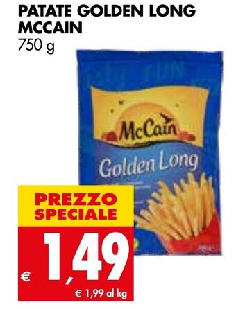Tigros McCain Patate Golden Long 750 g offerta