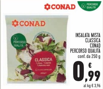 Conad Conad Insalata Mista Classica Percorso Qualità 250 g offerta