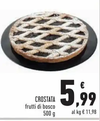 Conad Crostata frutti di bosco 500g offerta